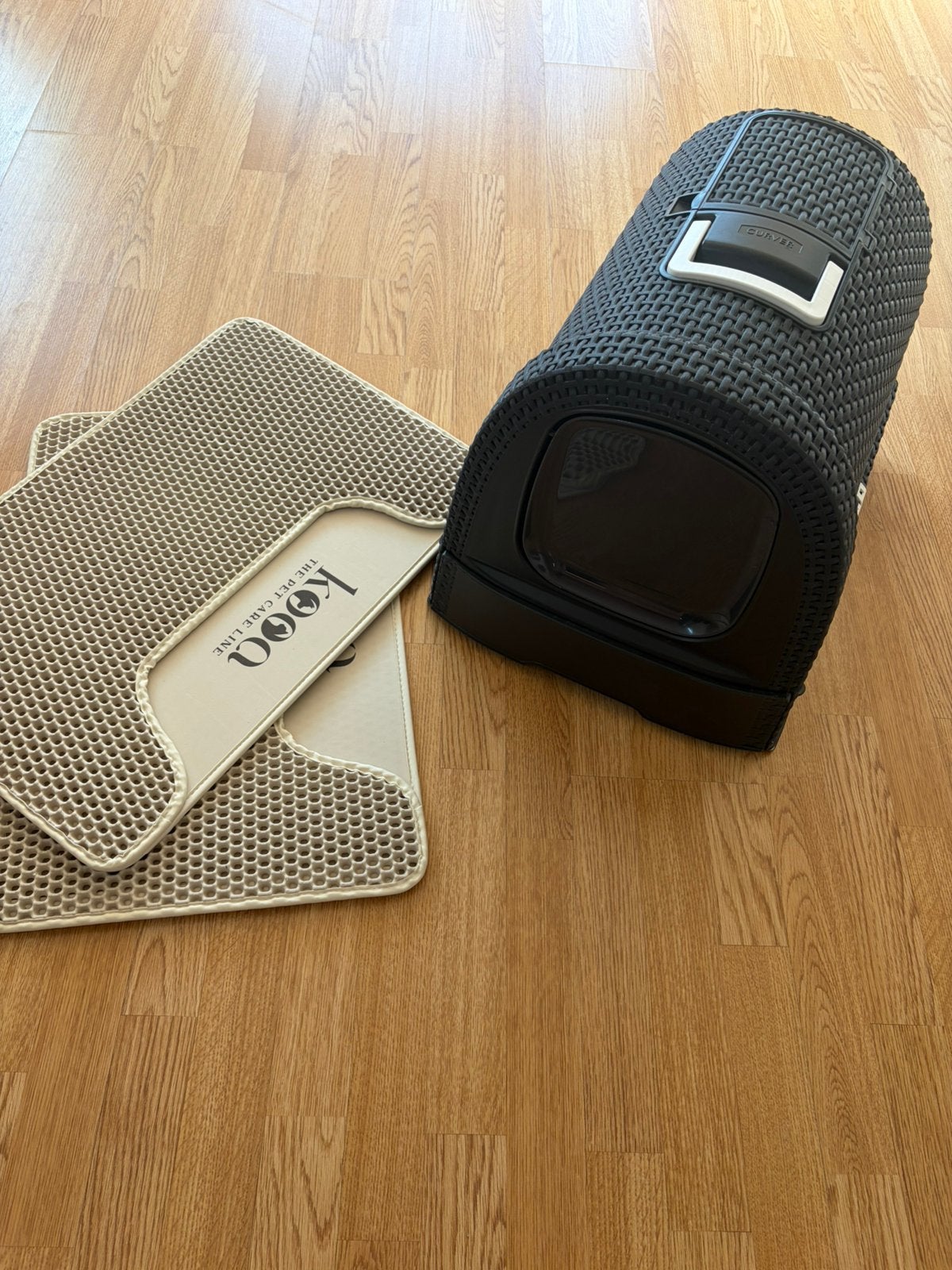 Curver kattenbak + kooa kattenbakmat 2x, Ophalen of Verzenden, Zo goed als nieuw