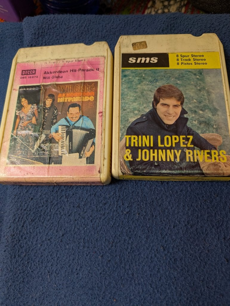 8 track banden 2 stuks, Ophalen of Verzenden, Overige merken