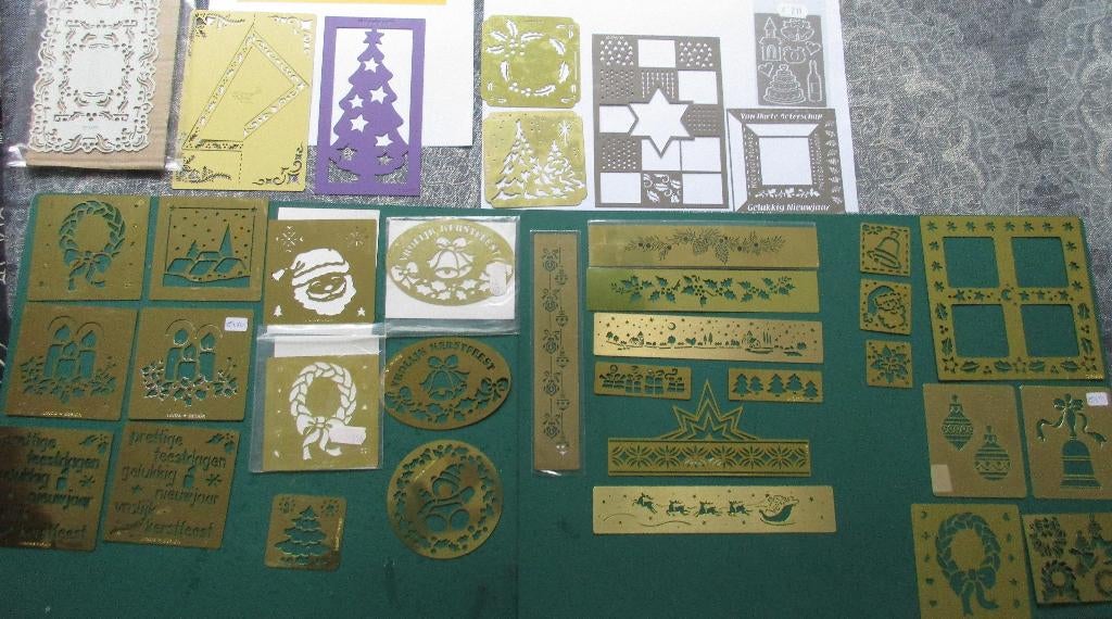 35 embossing mallen Kerst - samen 25,00, Ophalen of Verzenden, Nieuw, Gereedschap of Toebehoren