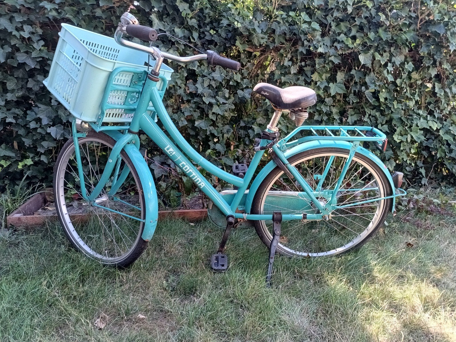 Cortina U4 Transportfiets 24 - Lichtblauw, Fietsen en Brommers, Fietsen | Dames | Damesfietsen, Gebruikt, 47 tot 50 cm, Versnellingen