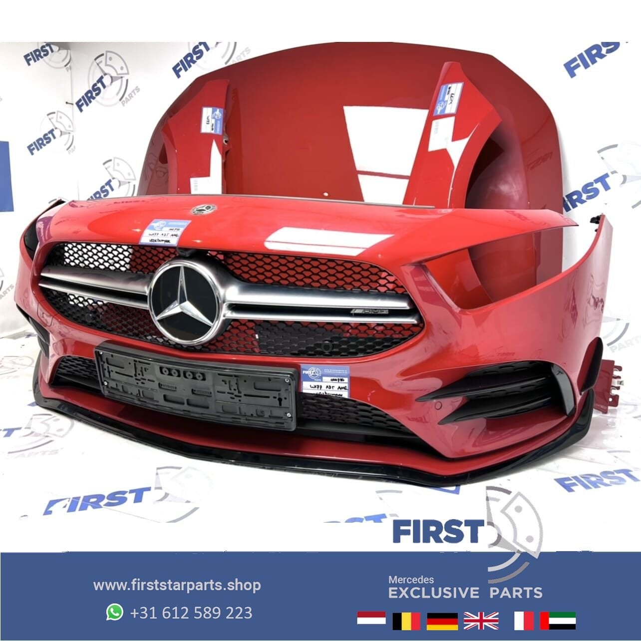 2022 W177 V177 A35 AMG PERFORMANCE VOORKOP ROOD Mercedes A K, Gebruikt, -, Voor, Ophalen of Verzenden