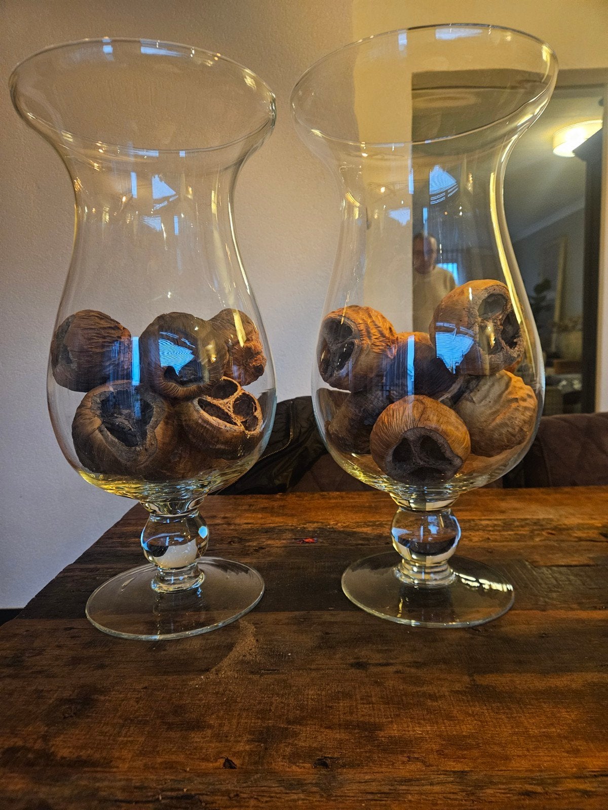 2 vazen met inhoud, Huis en Inrichting, Ophalen, Gebruikt