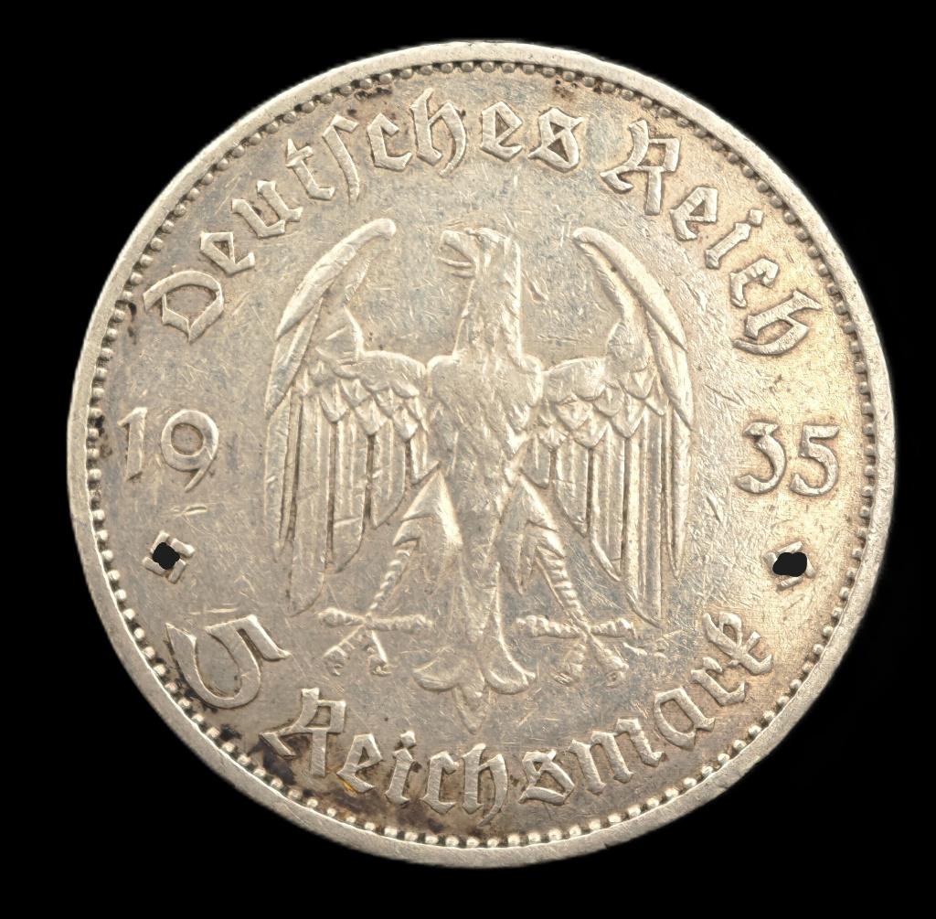 1935 5 Reichsmark Derde Rijk, Verzamelen, Verzenden, Overige soorten, Duitsland, Overige typen