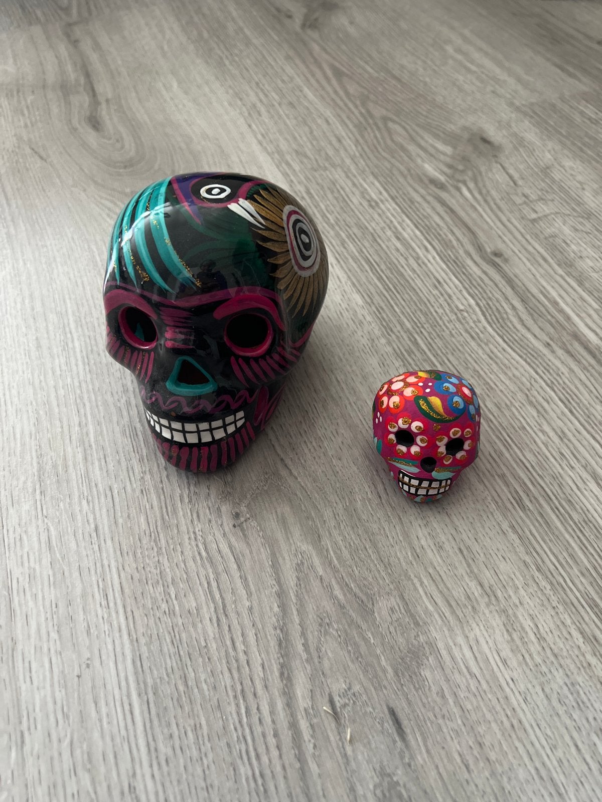 Mexicaanse Suikerschedels, Meerkleurig, Ophalen of Verzenden, Steen/keramiek, Oosters