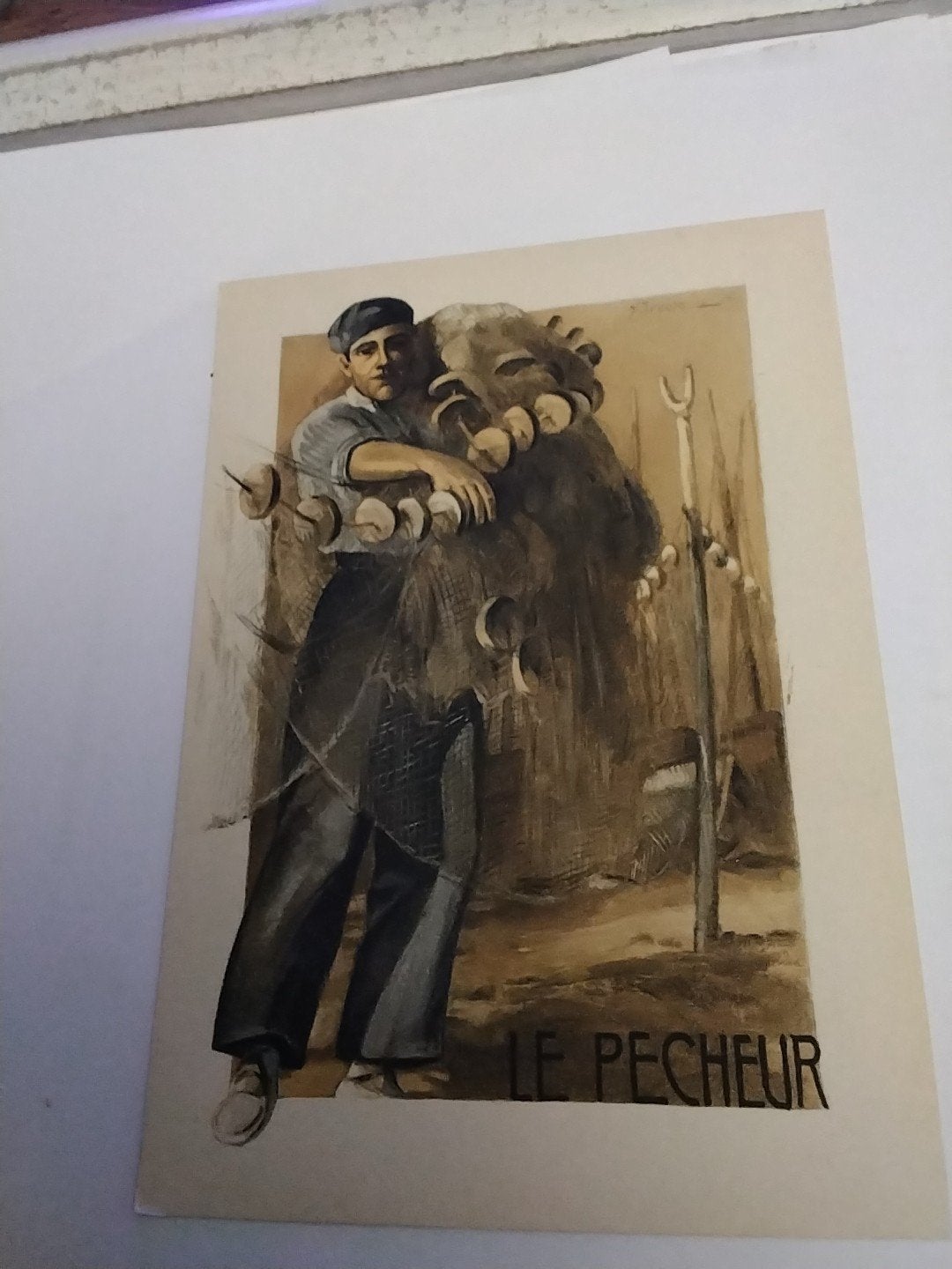 Ansichtkaart 'Le Pêcheur' - Figuren du Terroir, Ophalen of Verzenden, Voor 1920, Ongelopen