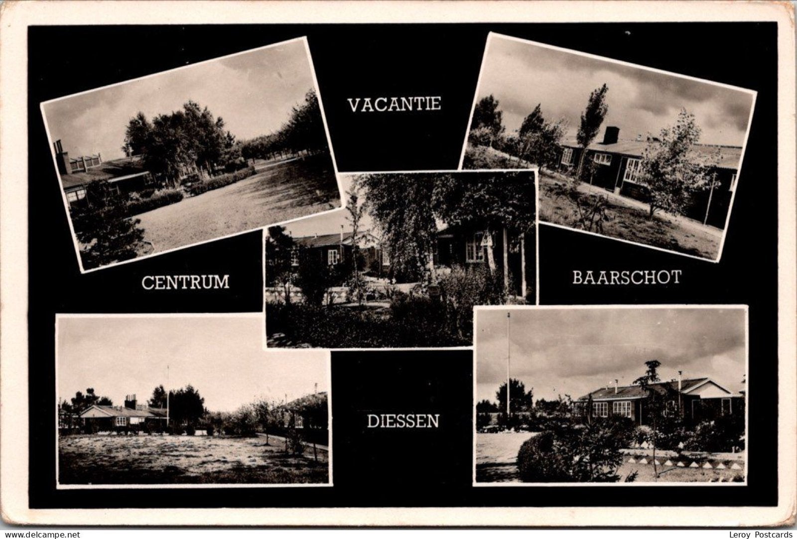 Diessen, Baarschot Vakantie-centrum 1954 (NB), Verzenden, 1940 tot 1960, Gelopen, Noord-Brabant