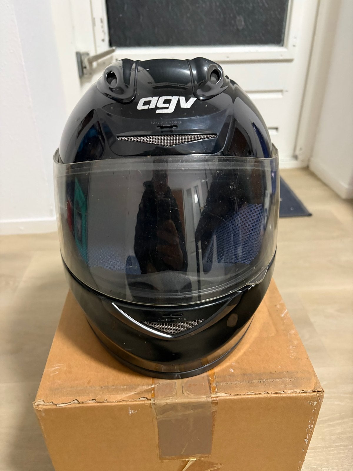 AGV Integraalhelm Zwart - Maat XS, XS, Heren, Ophalen of Verzenden, Tweedehands
