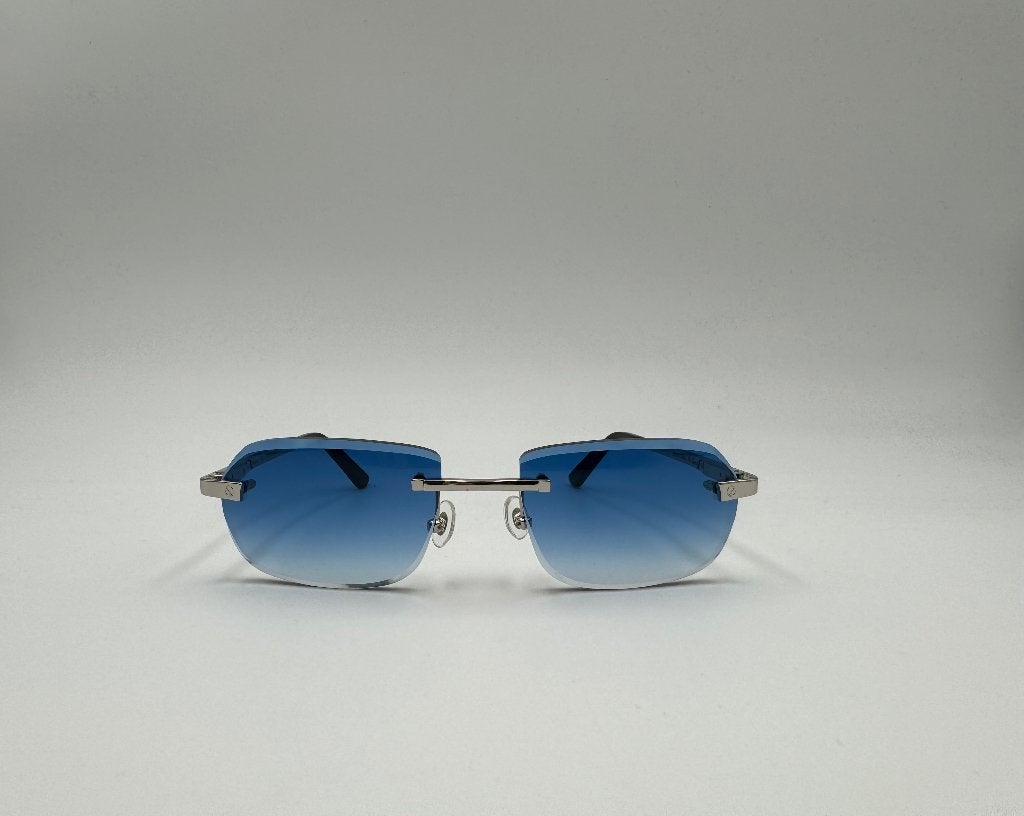 Cartier santos bril blauw, Overige merken, Blauw, Nieuw, Ophalen of Verzenden