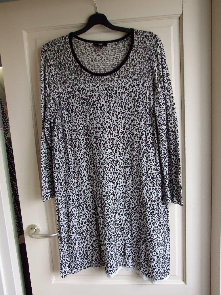Yesta dungebreid jurkje trui in panterprintje maat 2/48/50, Kleding | Dames, Meerkleurig, Maat 46/48 (XL) of groter, Yesta, Ophalen of Verzenden