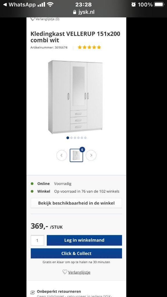 Kledingkast 2x, Huis en Inrichting, Kasten | Kledingkasten, Ophalen, Zo goed als nieuw, 50 tot 75 cm, 150 tot 200 cm