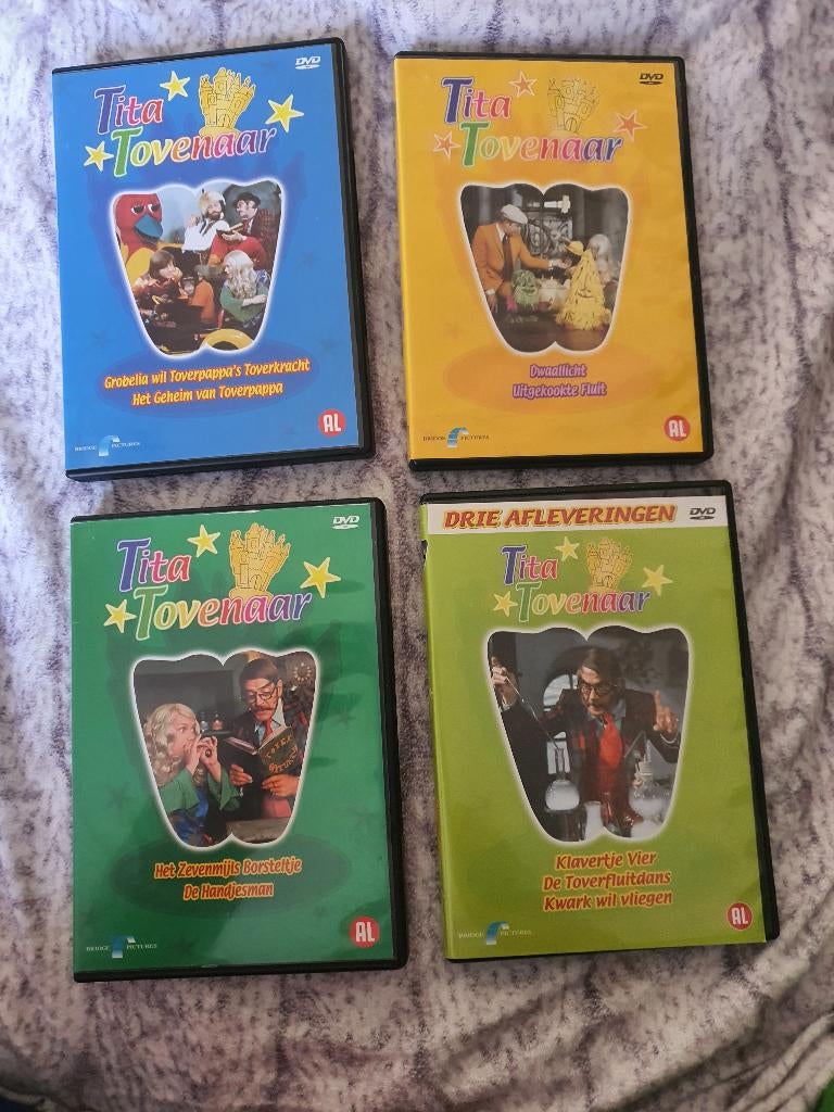 4 dvd's van tita tovenaar, Alle leeftijden, Ophalen of Verzenden, Zo goed als nieuw