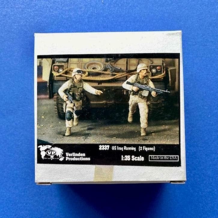 Verlinden	2337	US Iraq Running	1/35	Resin, Ophalen of Verzenden, Nieuw, 1:35 tot 1:50