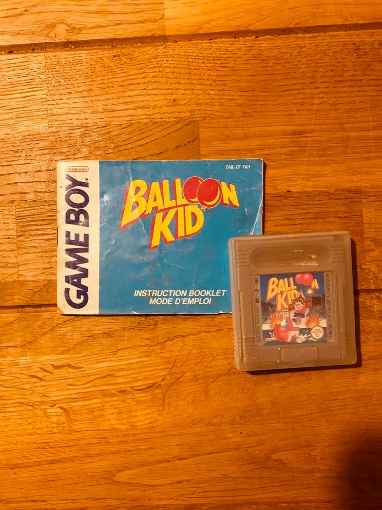 Nintendo gameboy Spel Balloon kid met hoesje en boekje, Ophalen of Verzenden