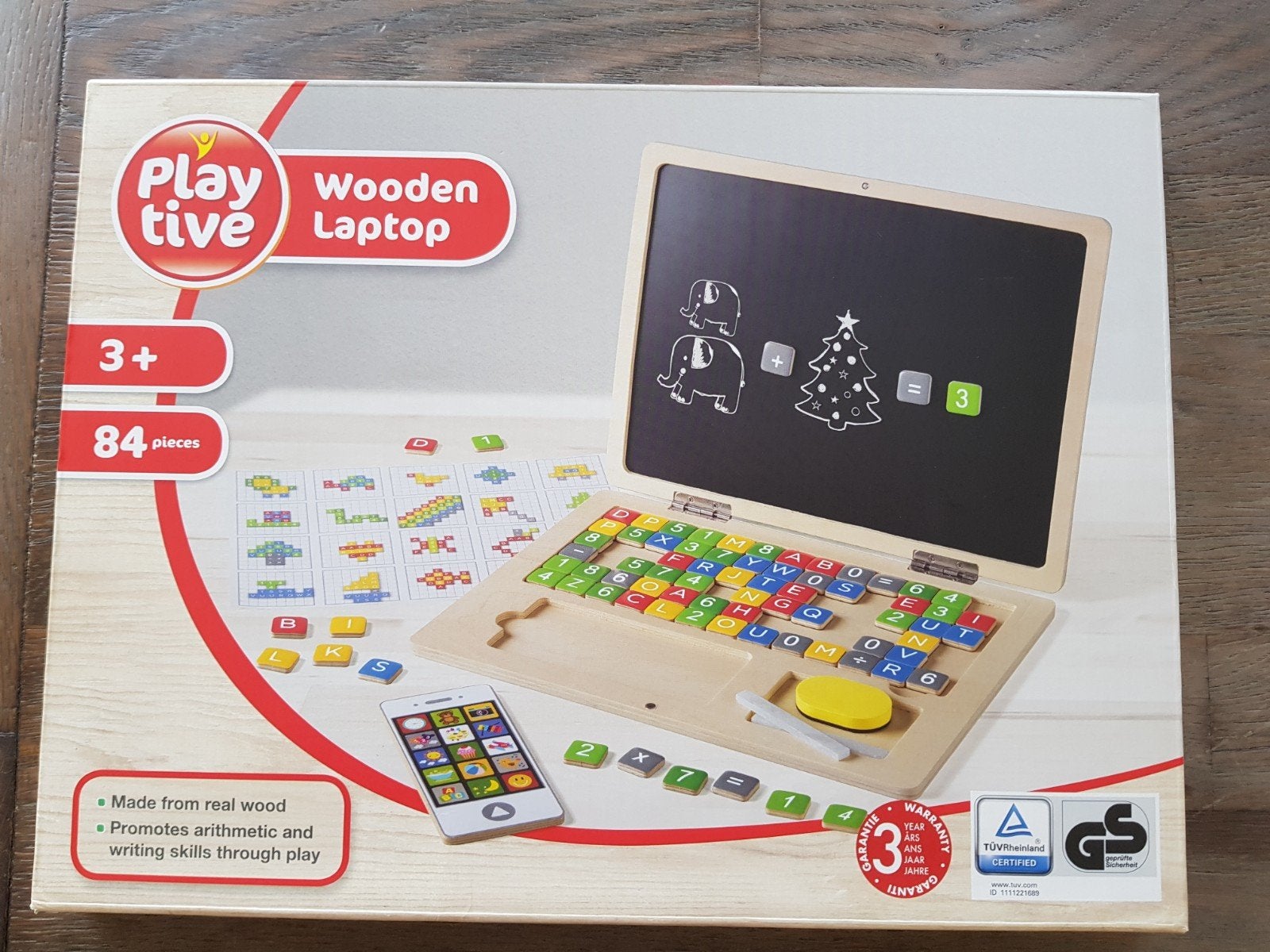 houten laptop Playtive, echt als nieuw, Ophalen, Zo goed als nieuw