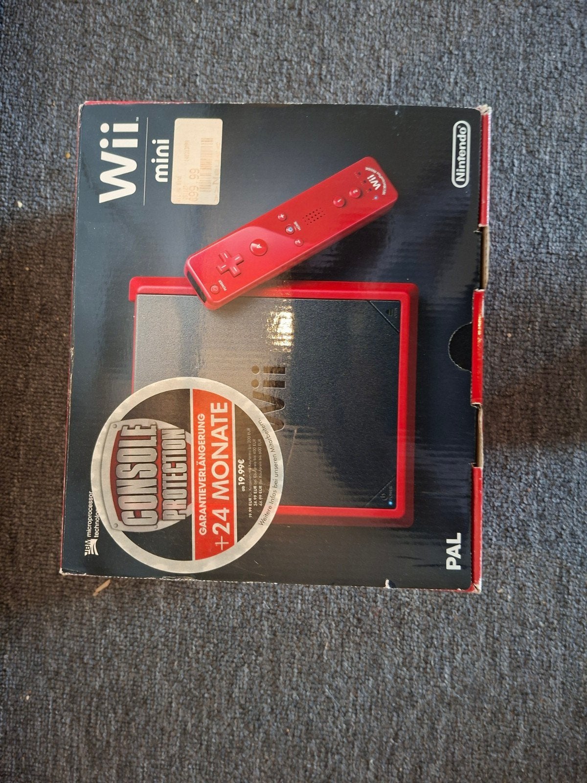 Lege doos Nintendo Wii Mini (rood), Ophalen, Gebruikt