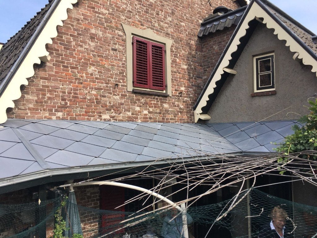 zinken losanges     voor daken en luifels, Ophalen, Gebruikt