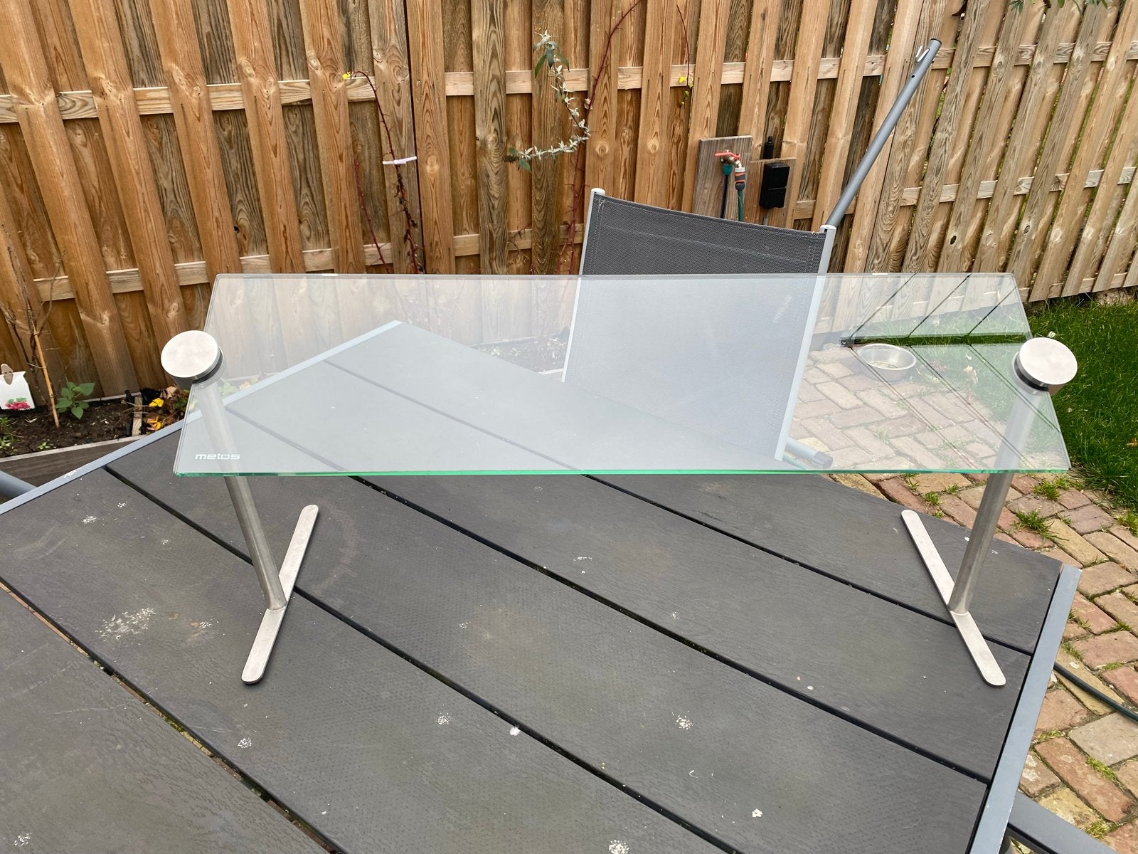 2x Buffet toonbank vitrines, Ophalen, Minder dan 45 cm, Gebruikt, Glas