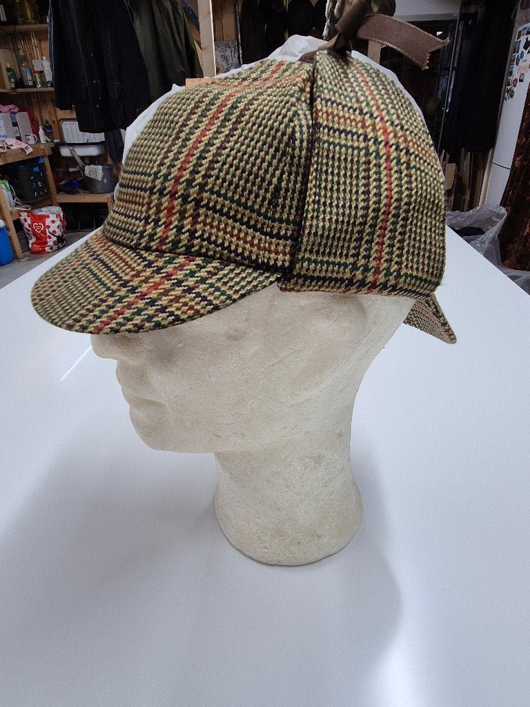 Barbour 'Sherlock Holmes' hoed, maat 57 Vintage!, Barbour, Hoed, Ophalen of Verzenden, 57 cm (M, 7⅛ inch) of minder