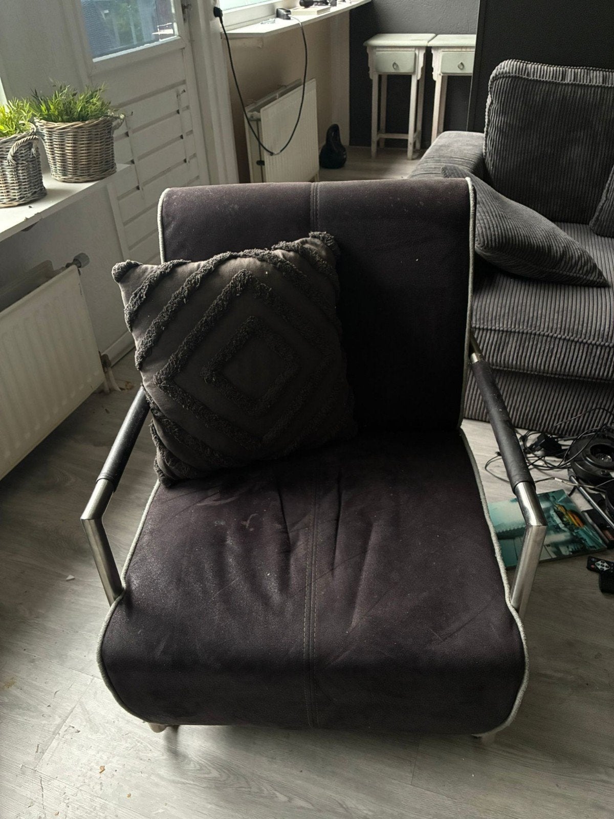 Fauteuil stoel, Huis en Inrichting, Ophalen, Gebruikt, 75 tot 100 cm, 50 tot 75 cm