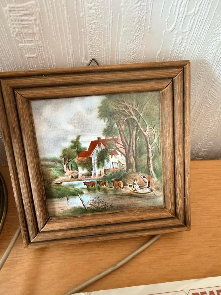 Mooi klein houten lijstje met tegeltje, Ophalen