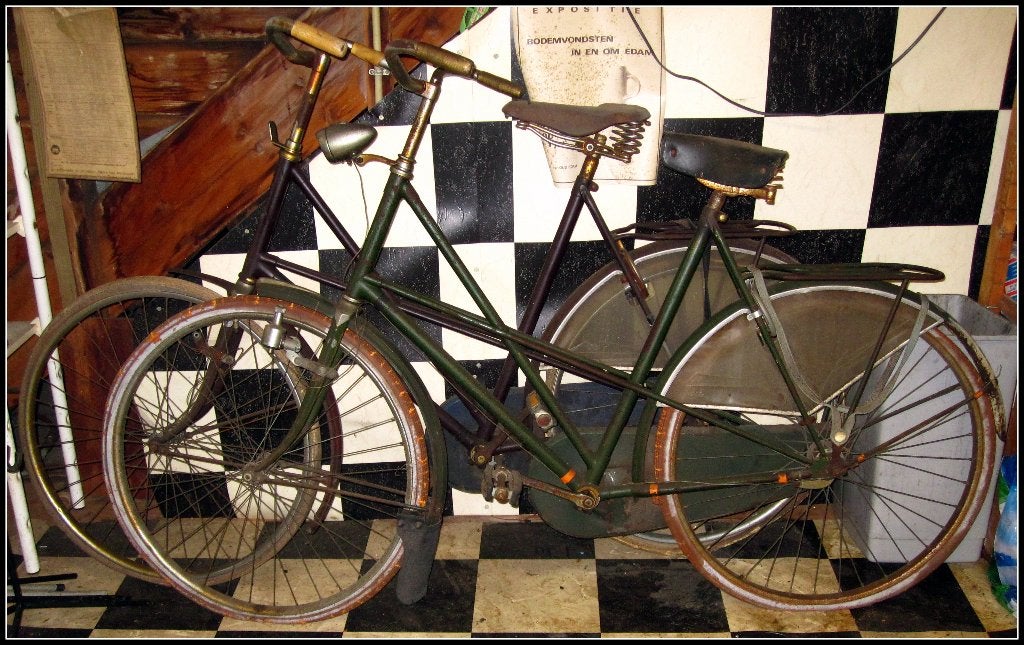 2X Locomotief kruisframe jaren 40/50  Gazelle sport jaren 60, Fietsen en Brommers, Ophalen, Terugtraprem, Locomotief en Gazelle