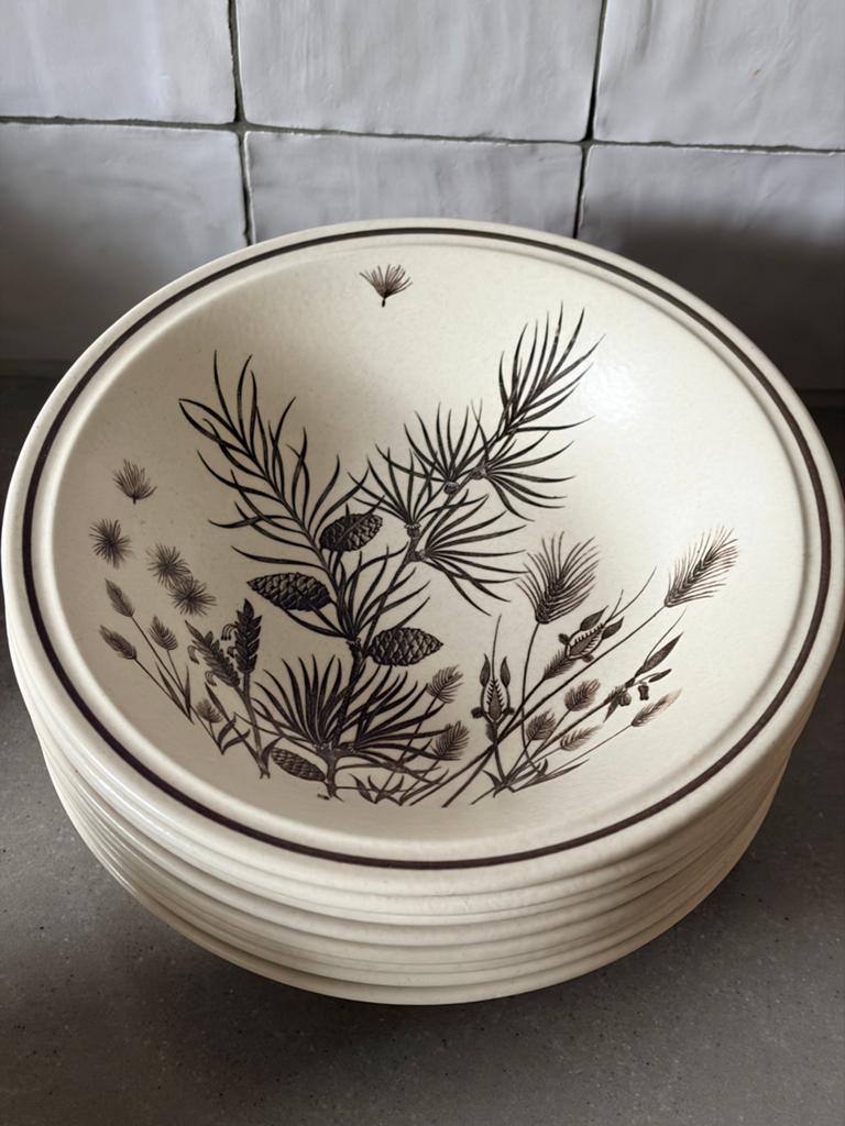 8x Diepe Borden Pinewood by WH Grindley Co Ltd, Huis en Inrichting, Keuken | Servies, Gebruikt, Ophalen of Verzenden, Bord(en)