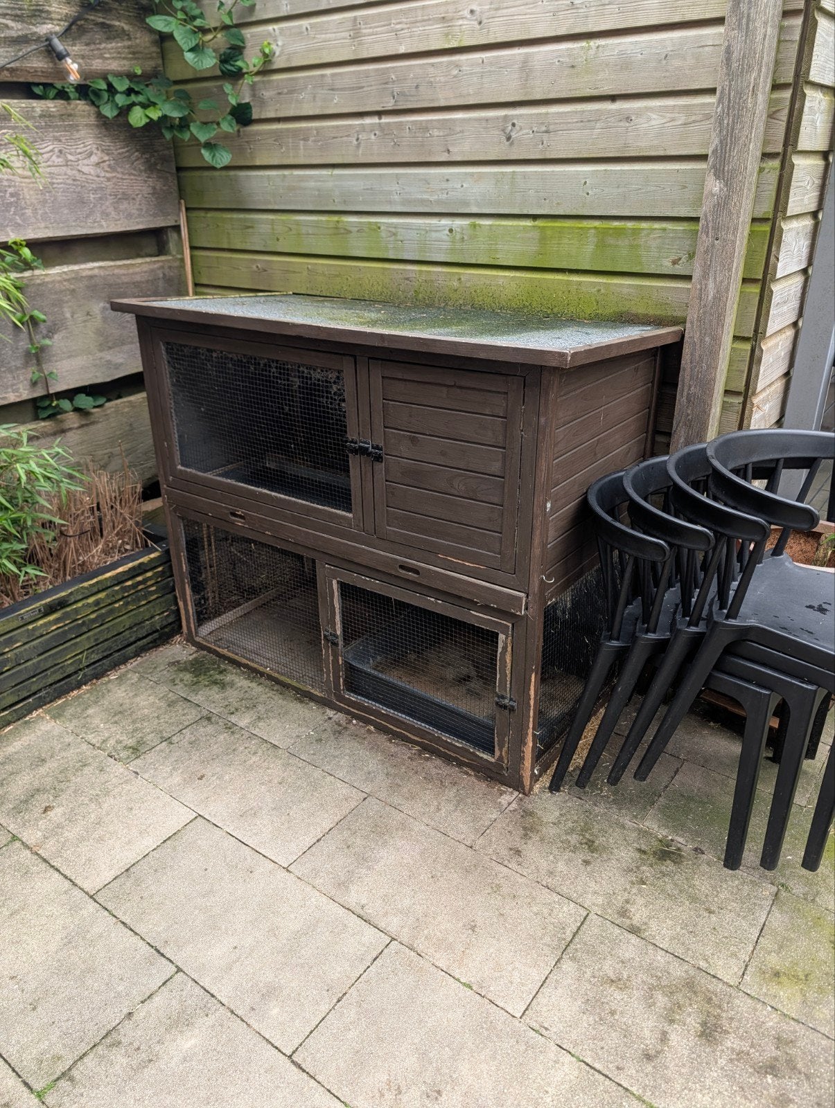 Konijnenhok gratis af te halen, Dieren en Toebehoren, Knaagdieren en Konijnen | Hokken en Kooien, Ophalen, 90 cm of meer, Hok