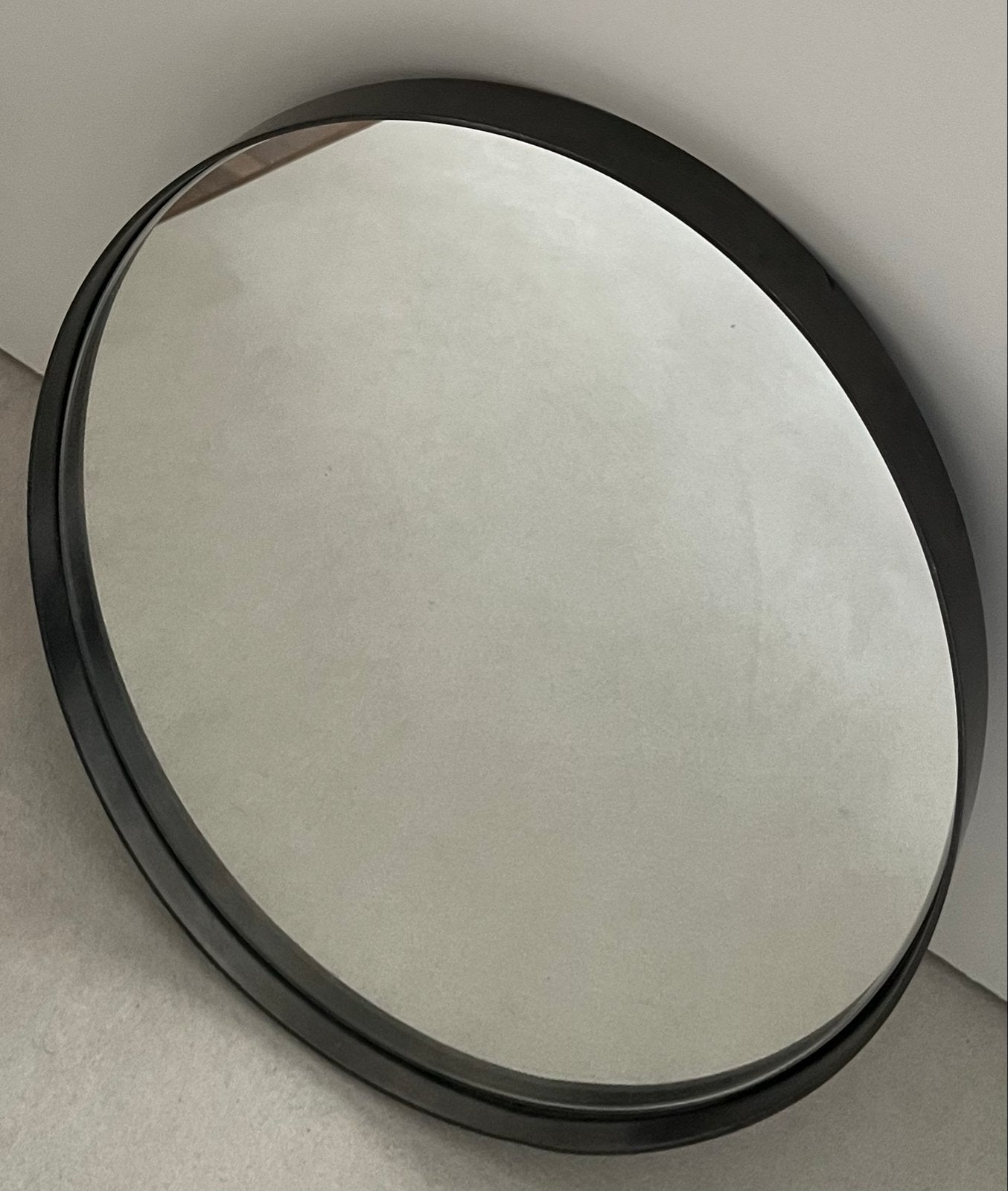 House Doctor Spiegel Gunmetal Frame 42 cm, Ophalen, Minder dan 50 cm, Rond, Zo goed als nieuw