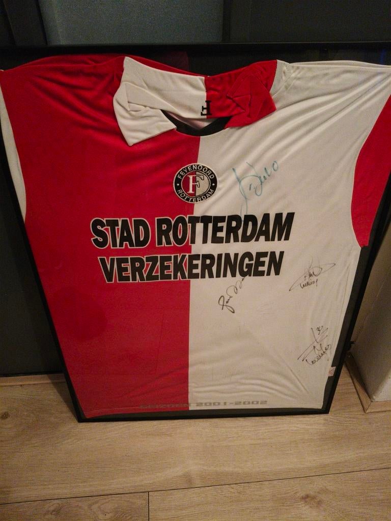 Feyenoord shirt 2001-2002 in lijst, Maat XL, Ophalen, Shirt
