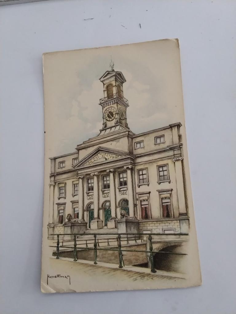 DORDRECHT.   RAADHUIS. /  HOEFMAN, Ophalen of Verzenden, Voor 1920, Zuid-Holland