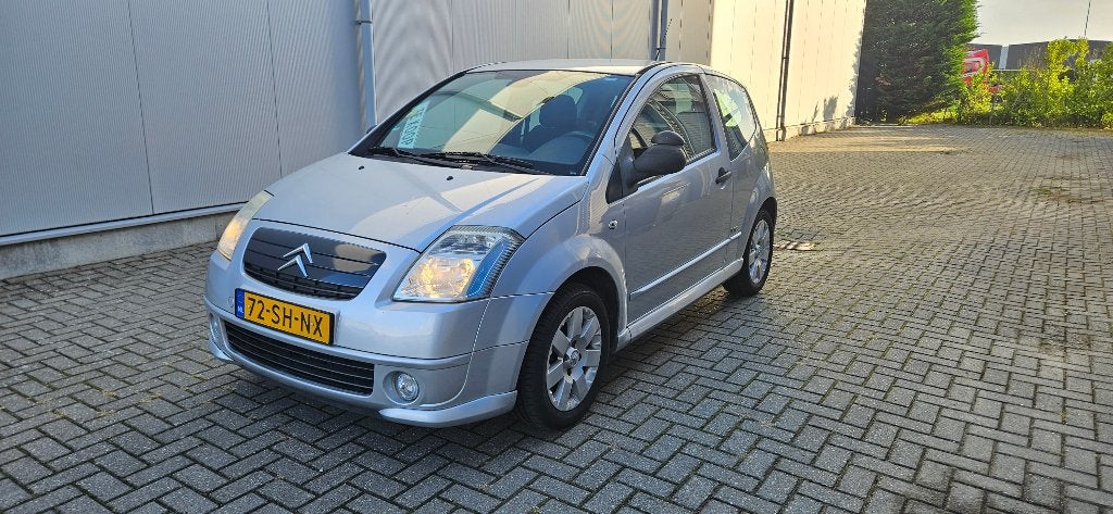Citroën C2 VTR 1.4 I 2006 Zilver Climate Cruise Trekhaak, Auto's, Voorwielaandrijving, Zwart, 4 cilinders, 965 kg