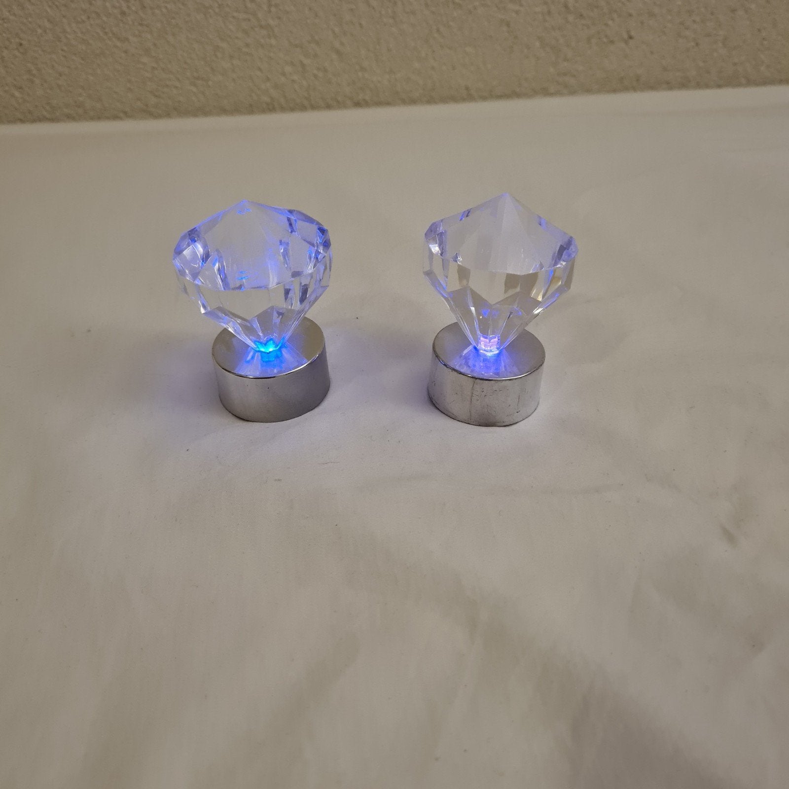 LED diamant theelichtjes 2x, Ophalen of Verzenden, Zo goed als nieuw
