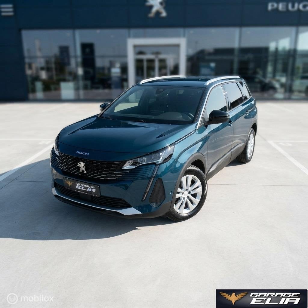 Peugeot 5008 7PL Aut|LED|Navi|PDC|Nieuwe Distributieriem Set, Auto's, Gebruikt, Euro 6, 1199 cc, Blauw
