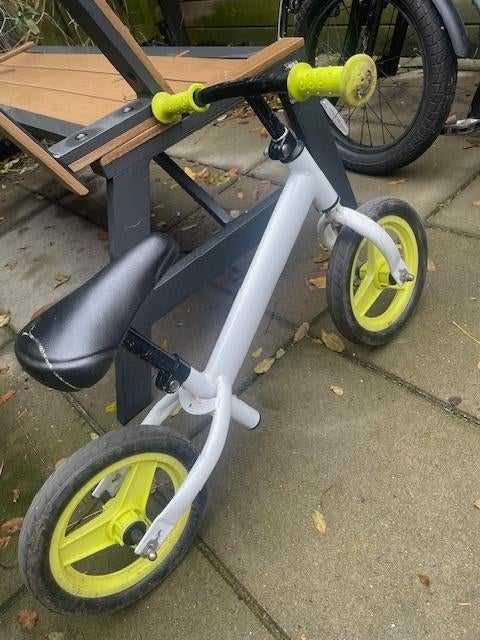 RunRide 100 Kids' 10-Inch Balance Bike - White, Ophalen, Gebruikt, Loopfiets