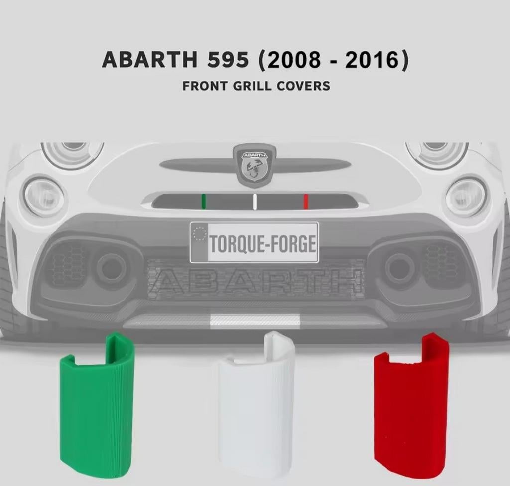 Tricolore Italia Abarth 500 grille., Ophalen of Verzenden