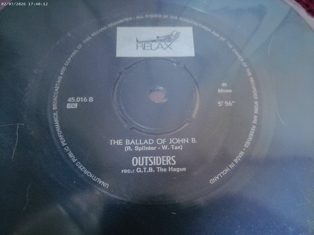 The Outsiders - Touch / The Ballad of John B, Gebruikt, Originele persing, 7 inch, Ophalen of Verzenden