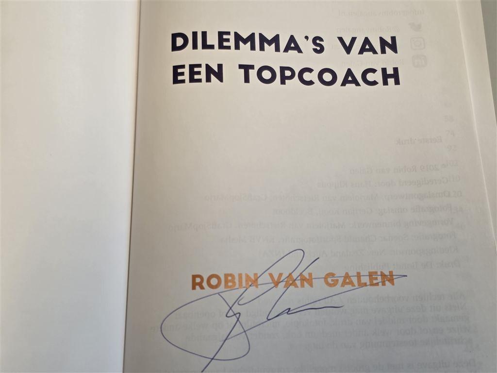 Dilemma\'s van een Topcoach — Van Galen [Gesigneerd], Ophalen of Verzenden, Zo goed als nieuw, Watersport en Hengelsport