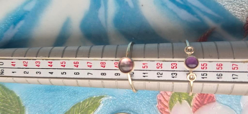 Handgemaakt restant inboedel edelsmid 79 ring amethist, Verzenden, Paars, Nieuw, Met edelsteen