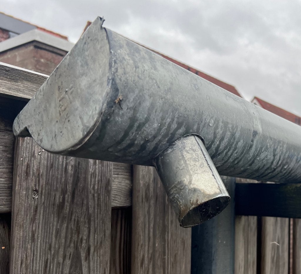 Dakgoot zink, Ophalen, Gebruikt, 4 tot 6 meter, Zink
