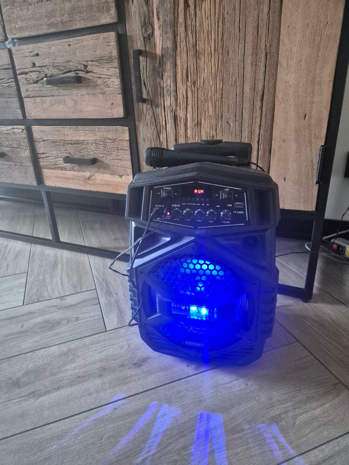 Karaoke set met microfoon en lichteffecten, Ophalen of Verzenden, Complete set