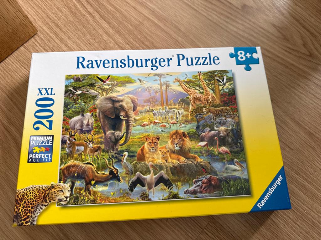 Ravensburger Puzzel XXL 200 stukjes - Wilde Dieren, Ophalen of Verzenden, Zo goed als nieuw