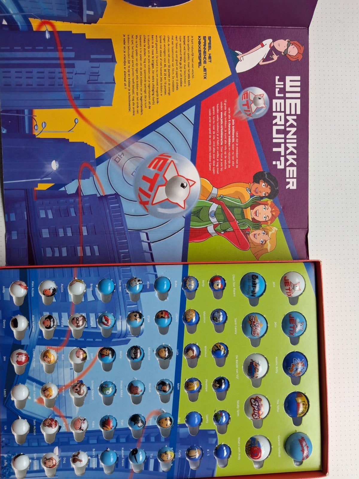 Jetix Knikkerspel met verzameling knikkers, Ophalen of Verzenden, Gebruikt, Jongen of Meisje
