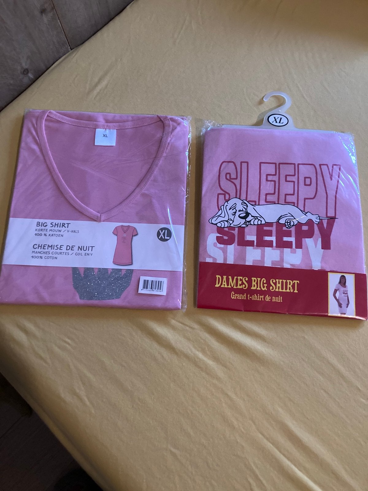 *2 Nieuwe roze bigshirts met print XL*, Ophalen, Nieuw, Maat 46/48 (XL) of groter