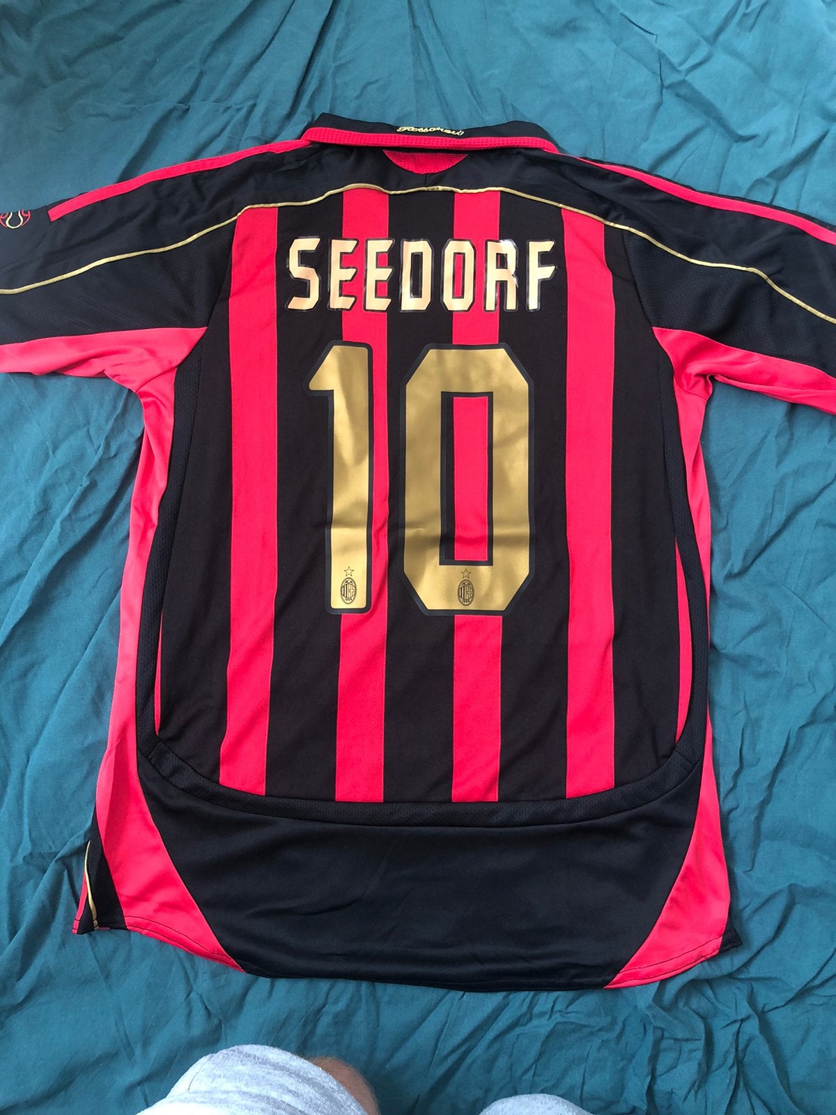 Seedorf AC Milan retro voetbalshirt maat M, Ophalen of Verzenden, Zo goed als nieuw, Shirt