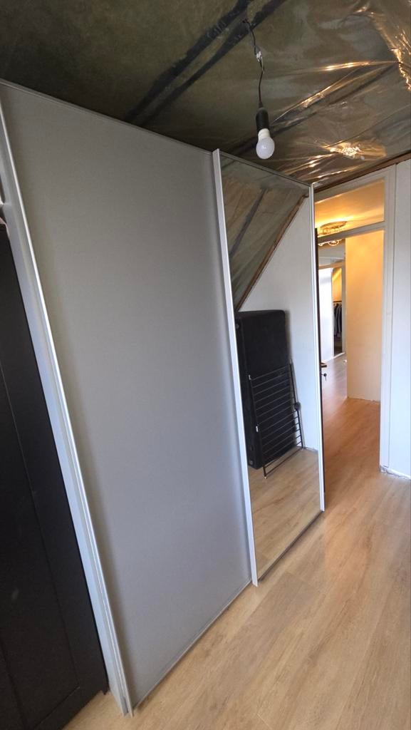 Nolte kledingkast met spiegeldeur - 160,5x222,5x70 cm, Huis en Inrichting, Kasten | Kledingkasten, Zo goed als nieuw, 200 cm of meer