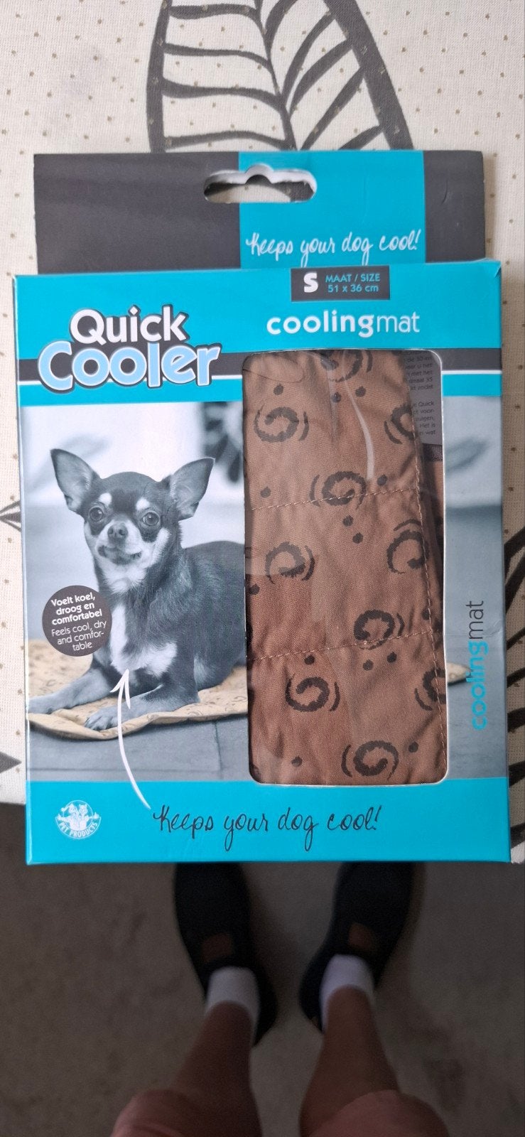 kleine koelmat voor kleine honden.  kleur bruin, Ophalen, Zo goed als nieuw