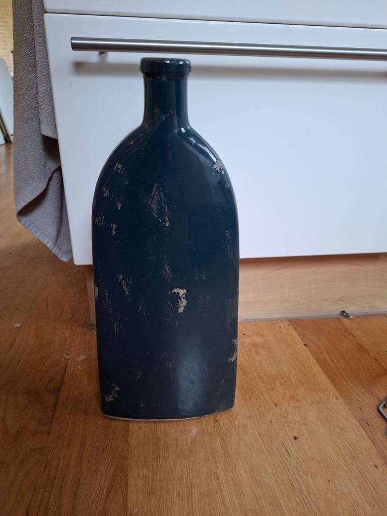 Gratis af te halen vaas, Huis en Inrichting, Woonaccessoires | Vazen, Ophalen, Blauw, Glas, Minder dan 50 cm