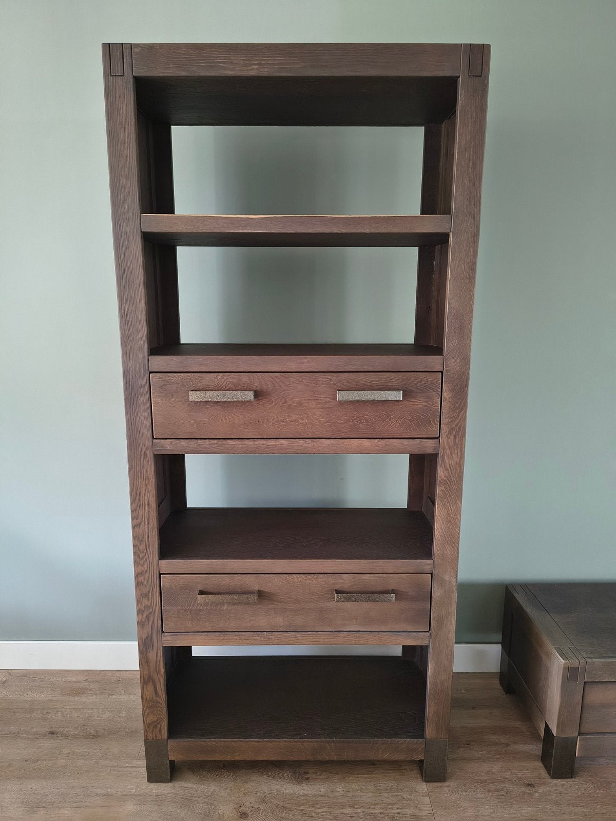 Meubelset: Salontafel, Bijzettafel, TVmeubel, Kast, Eettafel, Ophalen, 200 cm of meer, Eikenhout, 200 cm of meer