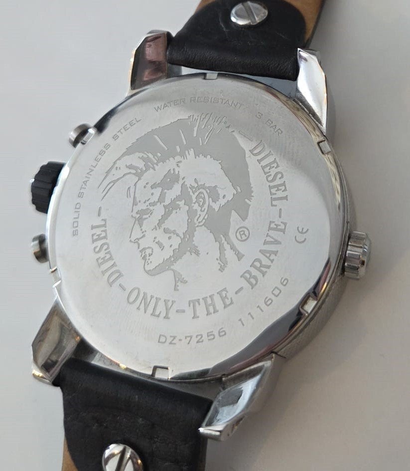 Diesel Horloge Heren only the Brave DZ7256 nu €79,99, Leer, Polshorloge, Zo goed als nieuw, Ophalen