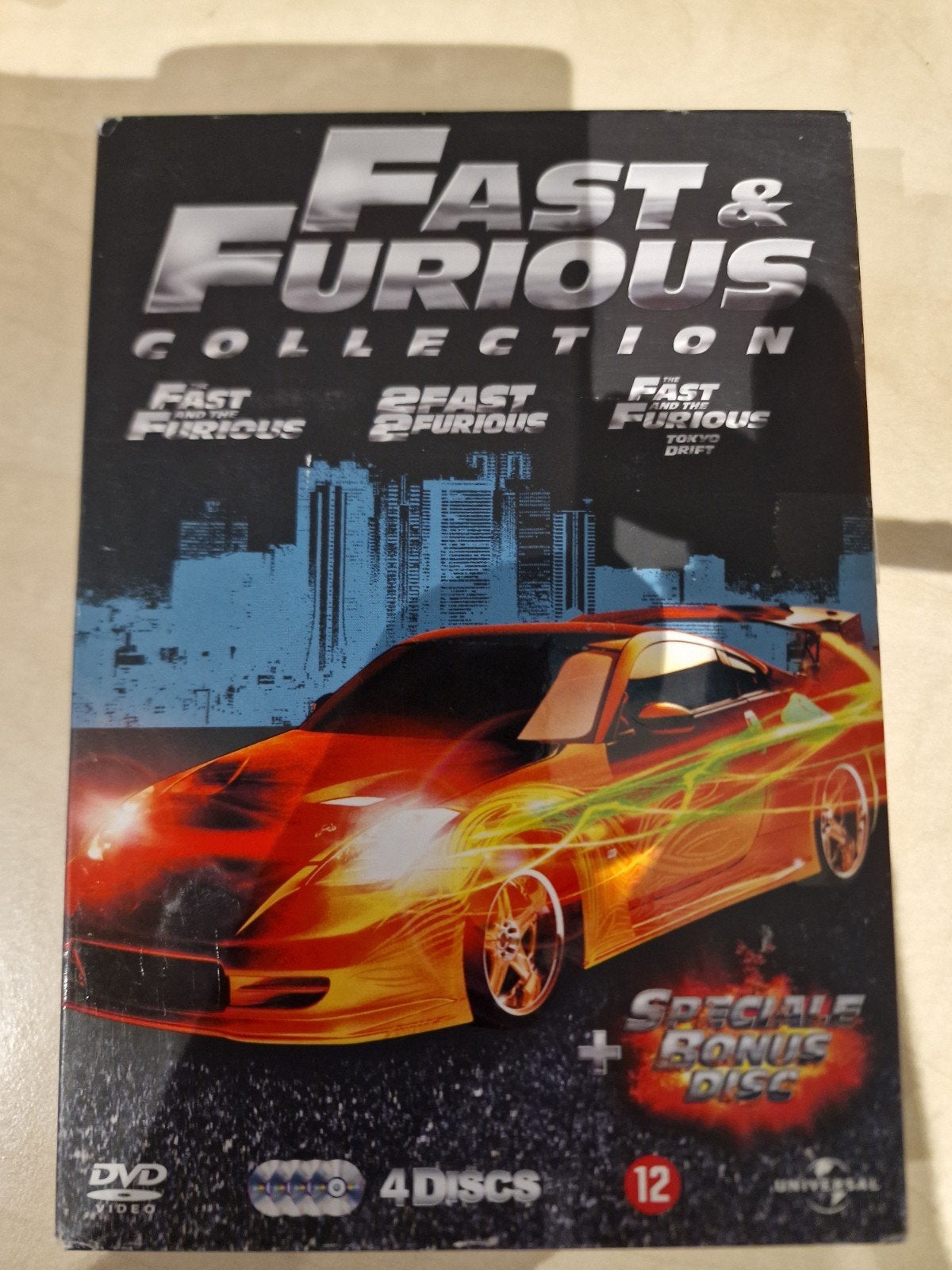 Fast & Furious Collection (4 Discs) - Speciale Bonus Disc, Gebruikt, Actie, Inclusief doosje, Ophalen of Verzenden